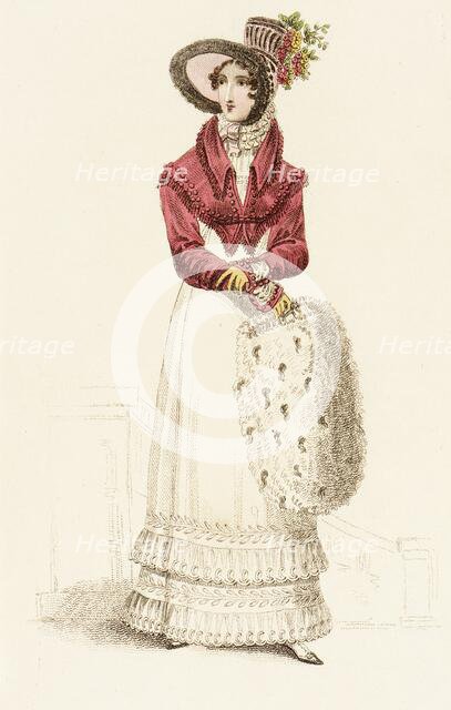 Fashion Plate (Walking Dress), 1819. Creator: John Bell.