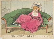 The Merry Thought, April 16, 1787. Creator: Attributed to Henry Kingsbury (British, active ca. 1775-98).