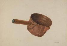 Copper Candy Ladle, c. 1938. Creator: Frank McEntee.