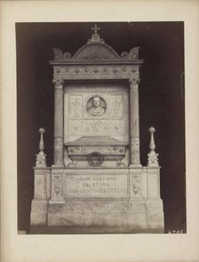 Tomb monument of Adam Columna, after 1868, (1875-1885). Creator: Unknown.