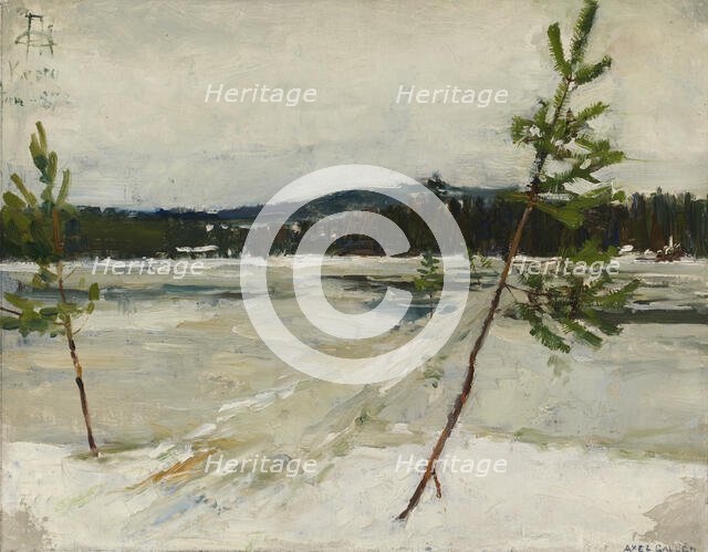 Path on the Ice, 1887. Creator: Akseli Gallen-Kallela.
