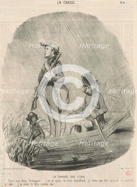 La chasse sur l'eau, 19th century. Creator: Honore Daumier.