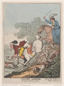 Easter Monday, or The Cockney Hunt, July 14, 1807., July 14, 1807. Creator: Thomas Rowlandson.