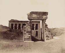 Temple at Dandara, between 1860 and 1903. Creator: Antonio Beato.