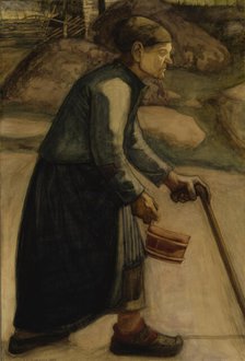 Blind; The Blind Old Woman, 1899. Creator: Juho Rissanen.