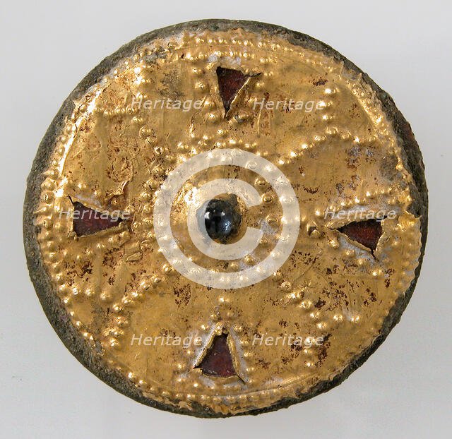 Disk Brooch, Frankish, ca. 550-650. Creator: Unknown.