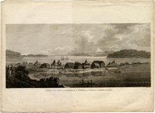 View of the Town and Harbour of Petropavlovsk-Kamchatsky (from the Voyage to the Pacific Ocean), 1785. Artist: Pouncey, Benjamin Thomas (active 1772-1799)