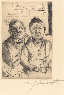 Ostpreussisches Ehepaar (Couple from East Prussia), 1916. Creator: Lovis Corinth.