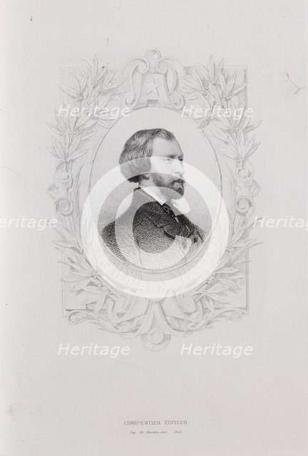 Portrait of Alfred de Musset (1810-1857), 1840s.