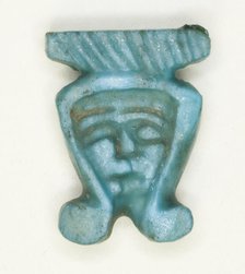 Amulet of the Goddess Hathor, Egypt, New Kingdom-Late Period (about 1550-332 BCE). Creator: Unknown.