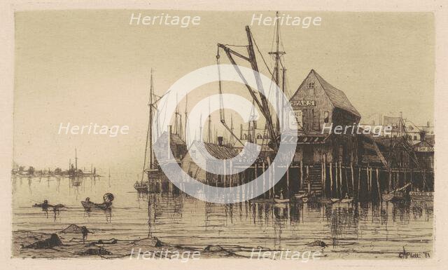 Old Boat-House, 1881. Creator: Charles A Platt.