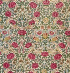 Textile, 'Rose', Designed 1883. Creator: William Morris.