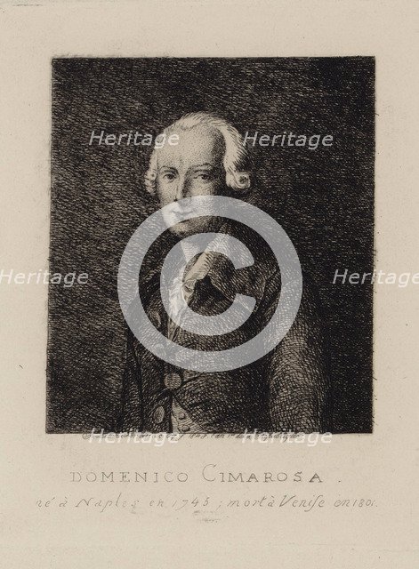 Portrait of the composer Domenico Cimarosa (1749-1801).