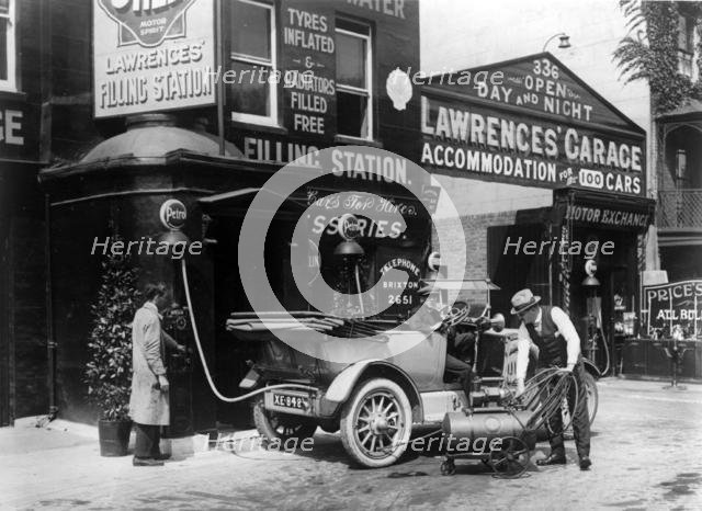 Lawrence's garage in Brixton, London 1924. Creator: Unknown.