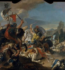 The Battle of Vercellae, 1725-29. Creator: Giovanni Battista Tiepolo.