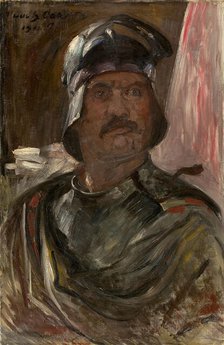 Self-Portrait in armor, 1911. Creator: Corinth, Lovis (1858-1925).