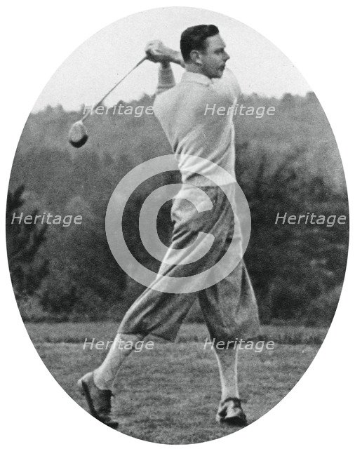 The Duke of York playing golf in 1934, (1937). Artist: Unknown