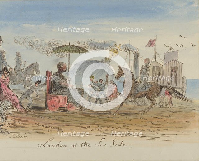 London at the Sea Side, 1830-64. Creator: John Leech.