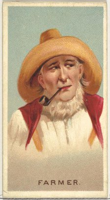 Farmer, from World's Smokers series (N33) for Allen & Ginter Cigarettes, 1888. Creator: Allen & Ginter.