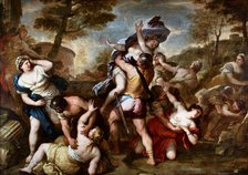 The Rape of the Sabine Women, c.1680. Creator: Giordano, Luca (1632-1705).