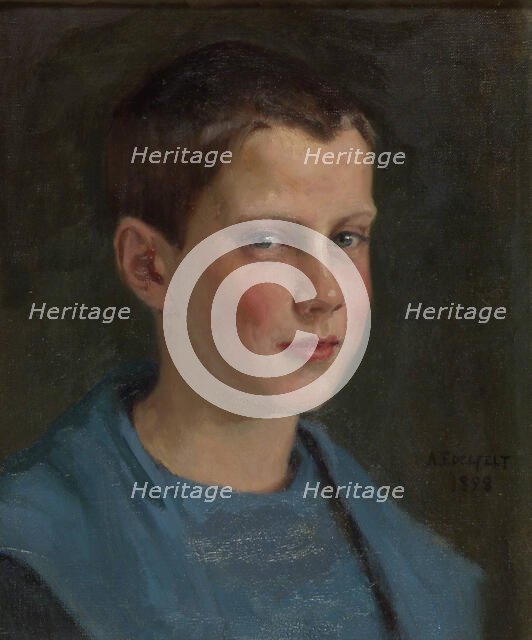 Erik Edelfelt as a child, 1898. Creator: Albert Edelfelt.