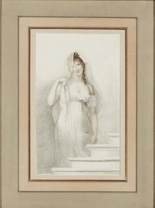 Portrait of Madame Récamier (1777-1849). Creator: Cosway, Richard (1742-1821).