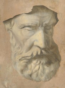 Head study, 1854-1855. Creator: Gyula Benczúr.