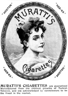 Advertisement for Muratti's Cigarettes, 1895. Creator: Unknown.