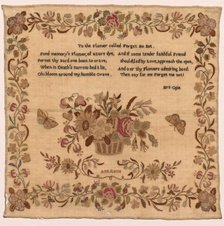 Sampler, 1800s. Creator: Unknown.