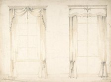 Designs for Two Sets of Curtains, 1841-84. Creator: Charles Hindley & Sons.