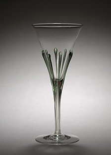 Goblet, c. 1900. Creator: Harry Powell (British, 1835-1922); Whitefriars Glasshouse (British).