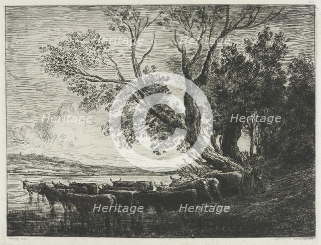 The Ford, 1865. Creator: Charles François Daubigny (French, 1817-1878); CADART & LUQUET.