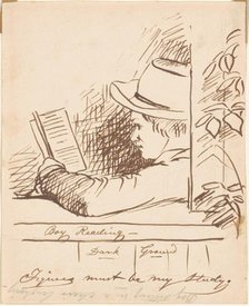 Boy Reading, c. 1850s. Creator: William Sidney Mount.