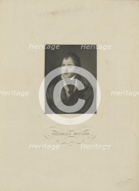 Portrait of the poet Thomas Moore (1779-1852) , 1830s. Creator: Anonymous.