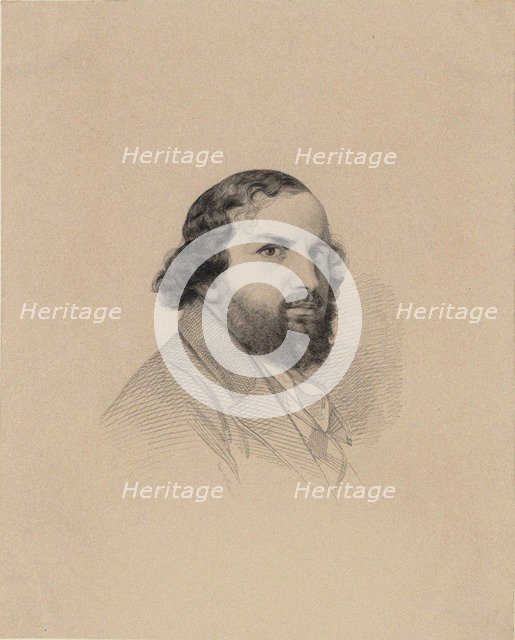 Portrait of the composer Ferdinand von Hiller (1811-1885) , 1850.