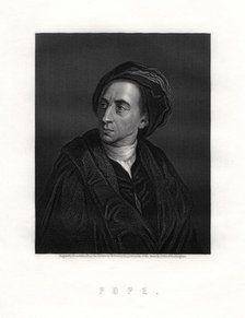 Alexander Pope, English poet, 19th century. Artist: Posselwhite