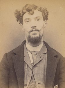 Lapeyre. Louis, Pierre. 29 ans. né à Rodez (Aveyron). Employé. Anarchiste. 10/3/94., 1894. Creator: Alphonse Bertillon.