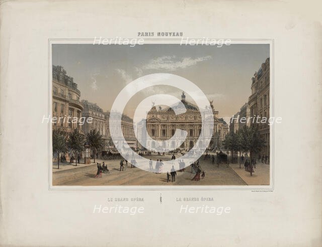 Le grand Opéra. Creator: Fichot, Michel Charles (1817-1903).