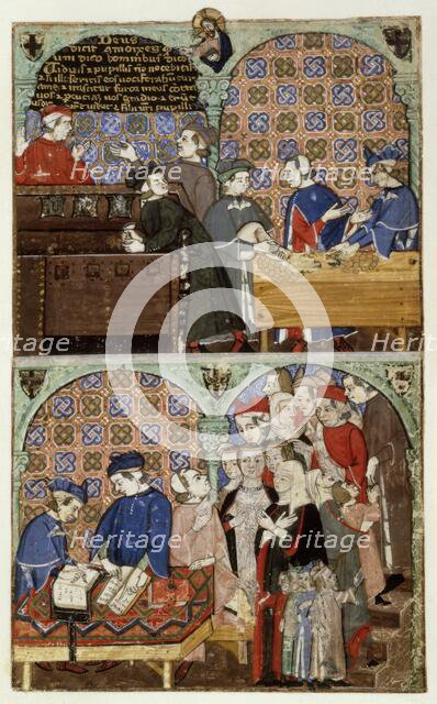 Counting house, late 14th century.  Creator: The Monk of Hyeres.