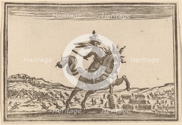 Military Commander on Horseback, 1621. Creator: Edouard Eckman.