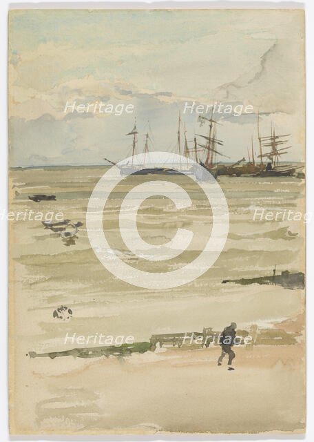 The Anchorage, 1882-1884. Creator: James Abbott McNeill Whistler.