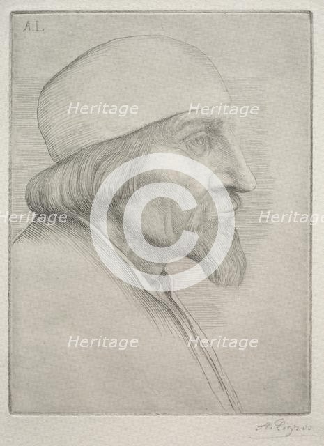 Man in a Skullcap. Creator: Alphonse Legros (French, 1837-1911).