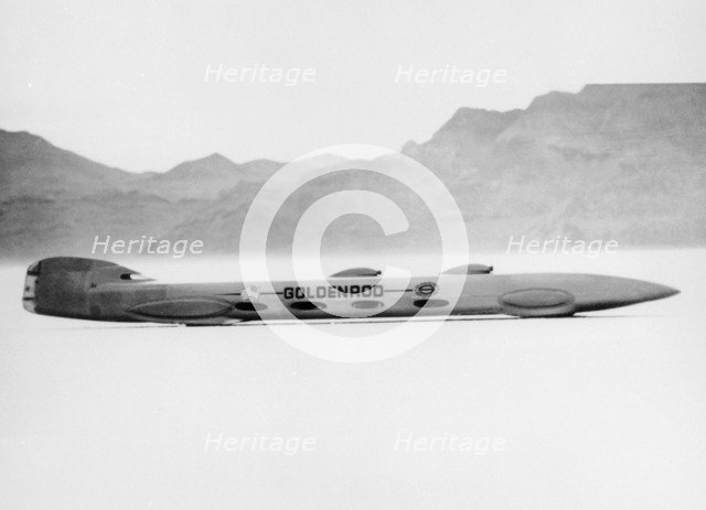 'Goldenrod' Land Speed Record attempt car, Bonneville Salt Flats, Utah, USA, 1965. Artist: Unknown
