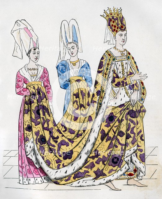 Isabeau of Bavaria, Queen Consort of Charles VI of France, 1385 (1882-1884). Artist: Unknown