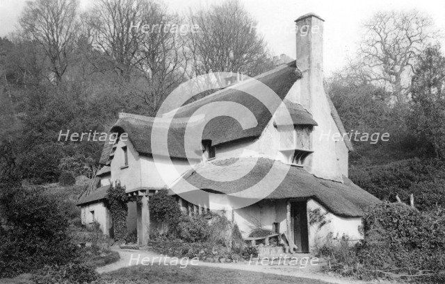 A thatched cottage at Selworthy Green, Selworthy, Somerset, c1900. Artist: Farnham Maxwell Lyte