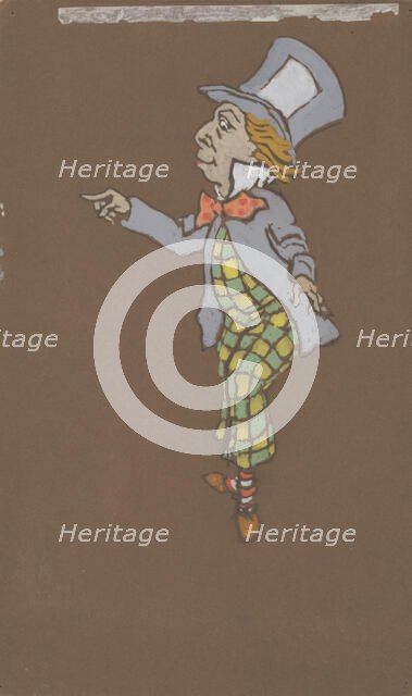 Mad Hatter (costume design for Alice-in-Wonderland, 1915). Creator: William Penhallow Henderson.