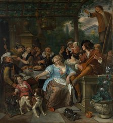 Merry Company on a Terrace, ca. 1670. Creator: Jan Steen.