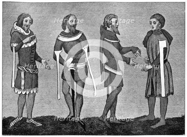 Costume of the 14th century, (1910). Artist: Unknown