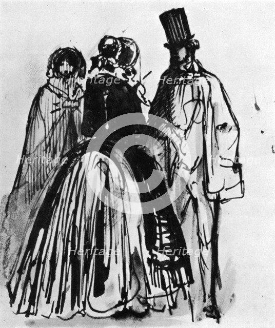 'Conversation', 19th century, (1930).Artist: Constantin Guys