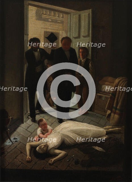 Yellow fever in Buenos Aires, 1871. Creator: Juan Manuel Blanes.